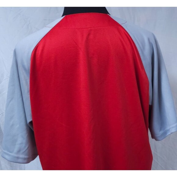 Vtg St Louis Cardinals Dynasty Series XL Red Blue Grey Button Spellout Jersey - Picture 9 of 11